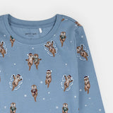 Petit Lem 2pc Pajama Set Otters