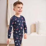 Petit Lem 2pc Pajama Set Hockey on Navy