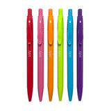 Ooly Bright Writers Colored Ink Retractable Ballpoint Pens - Set of 6