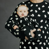 Petit Lem Sleeper Ghosts Glow in the Dark Print on Black