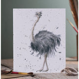All Occasion Card - 'Birdy' Ostrich