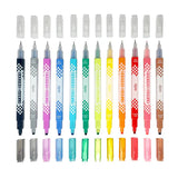 Ooly Stamp-a-Square Double-Ended Markers - set of 12
