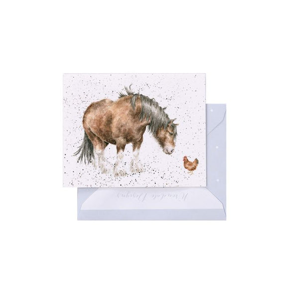 Gift Enclosure Card - Farmyard Friends Horse
