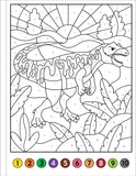My First Color-by-Number! Dinosaurs