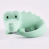 Tikiri Organic Natural Rubber Teether, Rattle & Bath Toy Crocodile