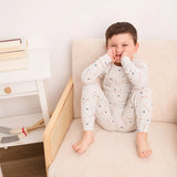 Petit Lem 2pc Pajama Set Hockey Print on Grey