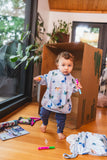 Loulou Lollipop Long Sleeve Bib - Magical Dragons