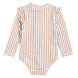 Petit Lem UV Swimsuit Stripe Print Long Sleeves BABY