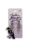 Great Pretenders 87522 Spooky Scary Skeleton Clip On Earring