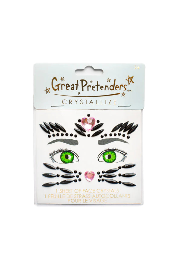 Great Pretenders 87655 Face Crystals - Black Cat *