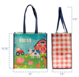 Stephen Joseph Recycled Gift Bag Farm Large