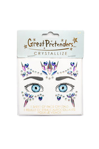 Great Pretenders 87657 Face Crystals - Ice Princess