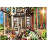 Ravensburger 1000pc Puzzle 12000634 Redwood Forest Tiny House