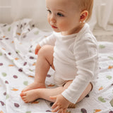 Perlimpinpin  Cotton Muslin Swaddle Veggies