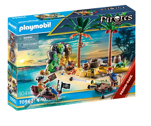 Playmobil 70962 Pirate Treasure Island with Rowboat Promo Pack