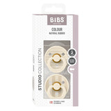 BIBS Pacifier Original COLOUR Latex 2pk Ivory/Vanilla Mix
