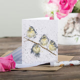 Gift Enclosure Card - Hanging Out Great Blue Tit
