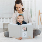 Pearhead Hello Baby Linen Baby Book