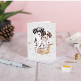 Gift Enclosure Card 'Pedals and Paws' Spaniel