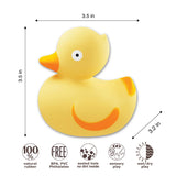CaaOcho 100% Pure Natural Rubber Bath Toy Hole Free -  Lily the Duck