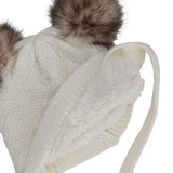 Calikids W2400 Knit 2 PomPom Hat Snow