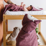 Perlimpinpin Baby Hooded Towel Owl