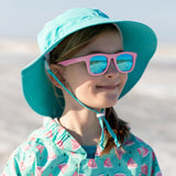 Jan & Jul Polarized Sunglasses Urban Peachy Pink w/aurora lens