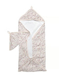 Loulou Lollipop Hooded Towel Set - Hedgehog Forest