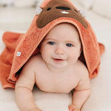 Perlimpinpin Baby Hooded Towel Beaver