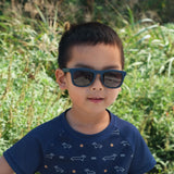 Jan & Jul Polarized Sunglasses Urban DARK Navy w/black lens