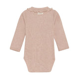 Fixoni LS Rib Ruffles Silver Peony