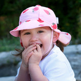 Jan & Jul Sun Soft UV Baby Cap Pink Strawberry