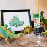 Pico Tatoo Greeting Card & Tattoo - Dinosaur 703