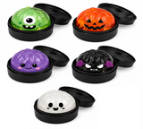 4" Halloween Glitter Jelly Dumpling - Black Steamer