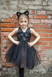 Great Pretenders 34795 Black Cat Dress & Headpiece Size 5-6