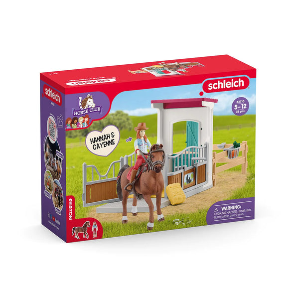 Schleich 42710 Horse Box with HORSE CLUB Hannah & Cayenne
