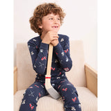 Petit Lem 2pc Pajama Set Hockey on Navy