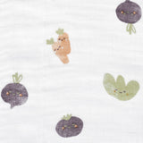 Perlimpinpin Cotton Muslin Swaddle Veggies