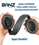 Banz Infant Hearing Protection Earmuffs Onyx 0-2yrs