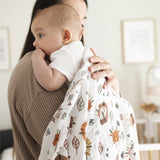 Perlimpinpin Cotton Muslin Swaddle Lions