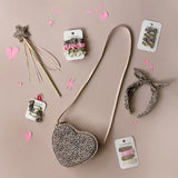 Rockahula Leopard Shimmer Mini Bow Clip Set