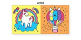 Unicorn Dreams Color Magic Bath Book