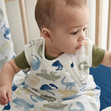 Perlimpinpin Cotton Muslin Sleep Bag 0.7 TOG Brachiosaurus
