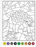 My First Color-by-Number! Dinosaurs