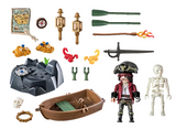 Playmobil 71254 Pirates Starter Pack Pirate with Rowing Boat *