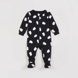 Petit Lem Sleeper Ghosts Glow in the Dark Print on Black