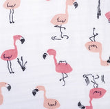 Perlimpinpin Cotton Muslin Sleep Bag 0.7 TOG Flamingos
