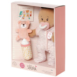 Manhattan Baby Love Stella Sleepy Time Set Beige Doll with Brown Tuft