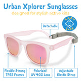 Jan & Jul Polarized Sunglasses Urban Frosty Lavender w/aurora lens