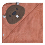 Perlimpinpin Baby Hooded Towel Beaver